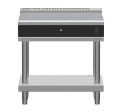 Waldorf Bold Rnlb8100G Ls 900Mm Gas Target Top Low Back Version Leg Stand - Whisk Hospitality - RNLB8100G-LS