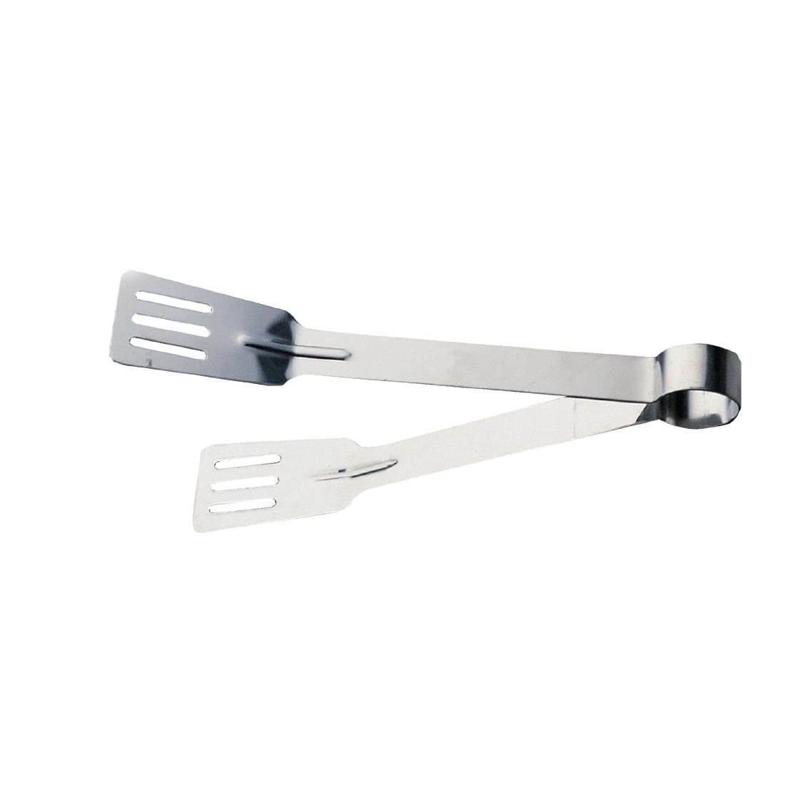 Vogue Sandwich Tongs St/St - 255mm 9" J606 - Whisk Hospitality - J606