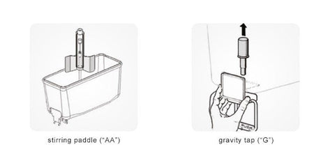 BRAS Maestrale Extra 2 AA Cold Drink Dispenser 2 x 12L - Whisk Hospitality - 1060225050