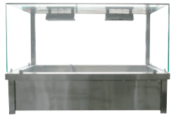 Jasper WET HOT FOOD DISPLAY 1070 MM BM3 HOLDS 3 x 1/1 GN PANS (PANS NOT INCLUDED) 10 AMP - Whisk Hospitality - BM3