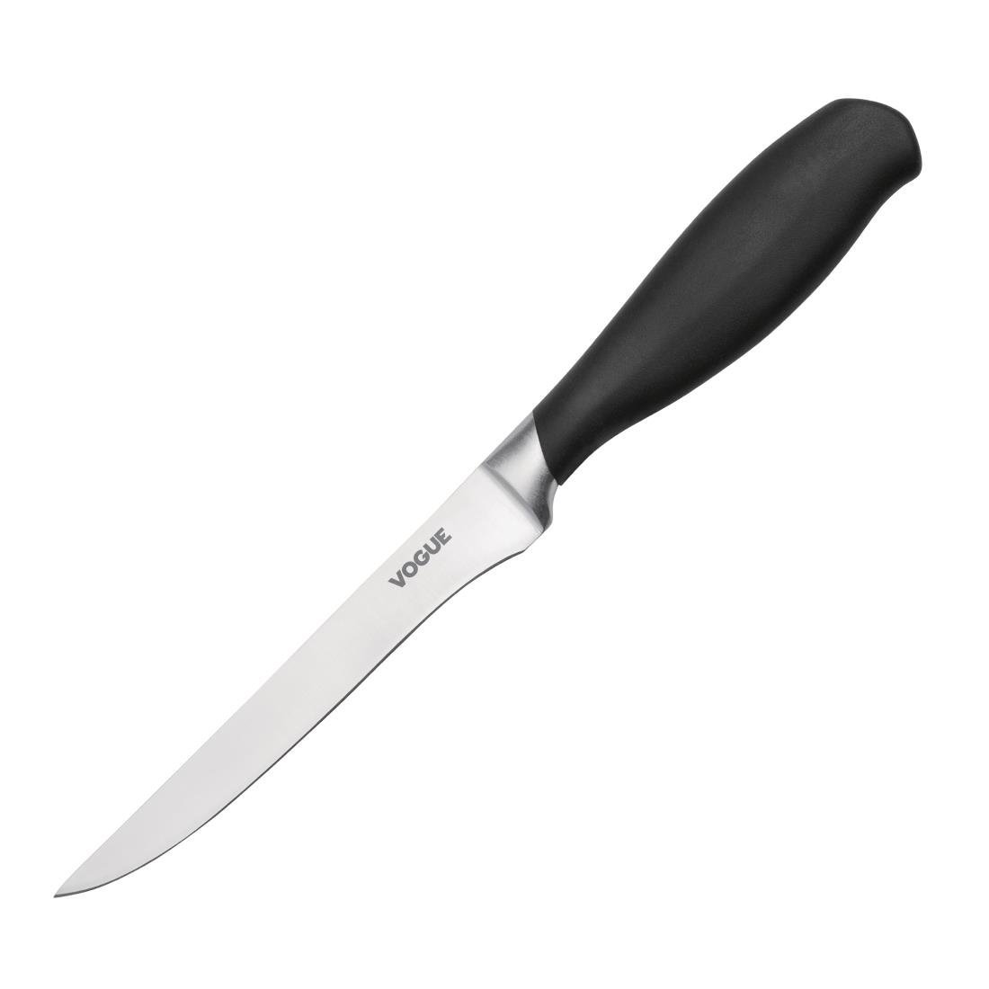Vogue Soft Grip Boning Knife St/St - 130mm 5" GD754 - Whisk Hospitality - GD754