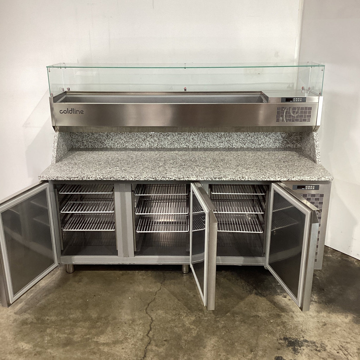 Coldline TZS17/1M - 710 3 Door Pizza Prep Fridge - Whisk Hospitality - 849491
