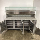 Coldline TZS17/1M - 710 3 Door Pizza Prep Fridge - Whisk Hospitality - 849491