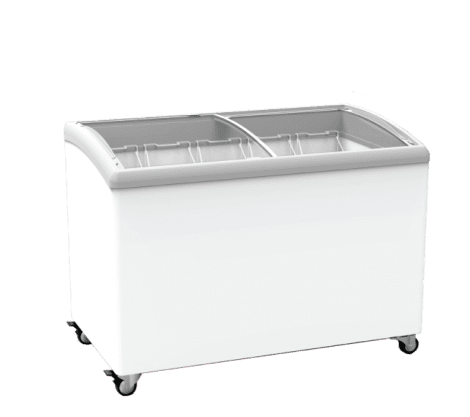Exquisite Curved Glass Chest Freezer - SD400 - Whisk Hospitality - SD400