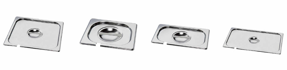 Mixrite STAINLESS STEEL LIDS WITH CUT FOR SPOON 176 162 P16000 - Whisk Hospitality - P16000