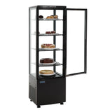 Polar C - Series Energy Efficient Curved Door Display Fridge Black - 235Ltr CX573 - A - Whisk Hospitality - CX573-A
