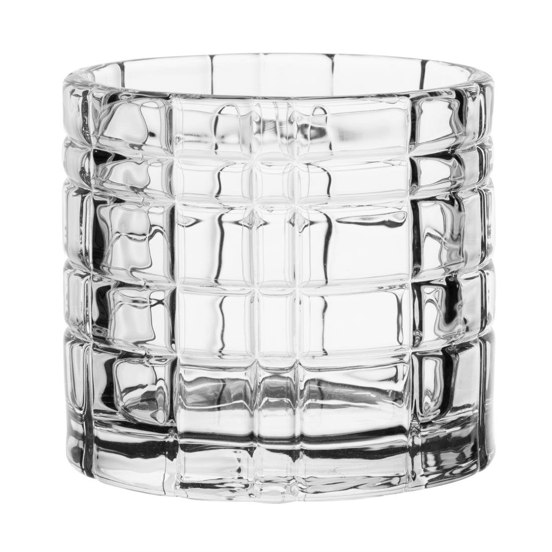 Olympia Tealight Holder Glass Geo - 64x57mm (Box 6) HZ332 - Whisk Hospitality - HZ332