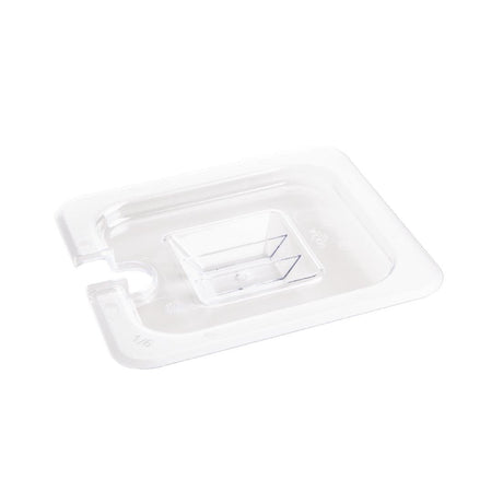 Vogue Clear Polycarbonate Notched Lid - GN 1/6 U254 - Whisk Hospitality - U254