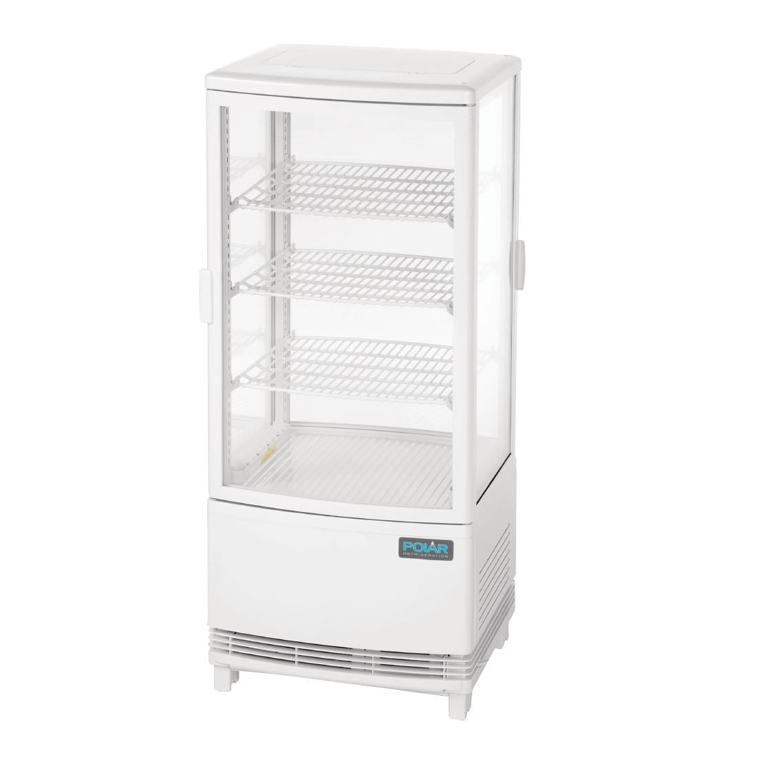 Polar C - Series Energy Efficient Curved Door Display Fridge White - 86Ltr CX576 - A - Whisk Hospitality - CX576-A