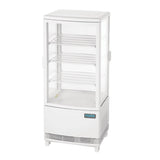 Polar C - Series Energy Efficient Curved Door Display Fridge White - 86Ltr CX576 - A - Whisk Hospitality - CX576-A