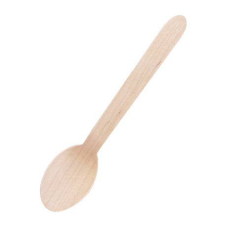 Fiesta Compostable Wooden Dessert Spoon (Pack 100) CD904 - Whisk Hospitality - CD904