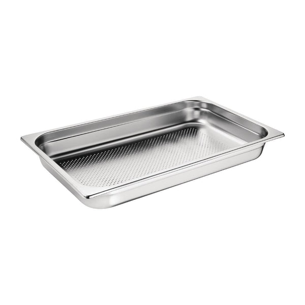 Vogue Perforated St/St GN 1/1 - 65mm deep DN701 - Whisk Hospitality - DN701
