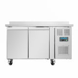 Polar U - Series Double Door Counter Freezer with Upstand 282Ltr DL916 - A - Whisk Hospitality - DL916-A