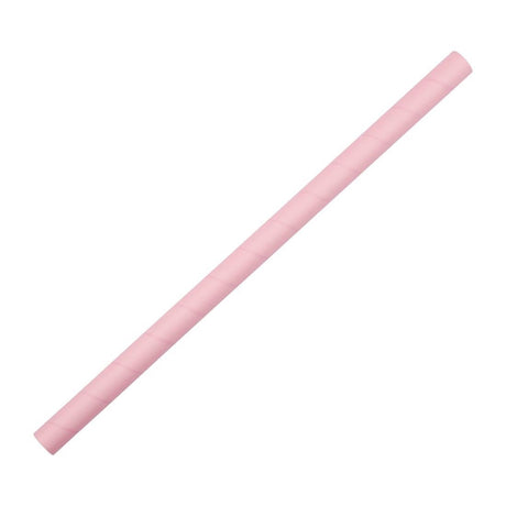 Fiesta Compostable Smoothie Paper Straw Pink - 210mm 10mm (Pack 250) FB149 - Whisk Hospitality - FB149