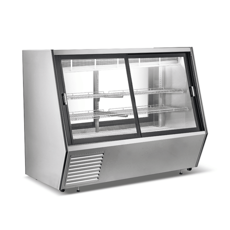 Bonvue Dual - Access Refrigerated Deli, Meat and Seafood Display Case - AMS - 18DD - Whisk Hospitality - AMS-18DD