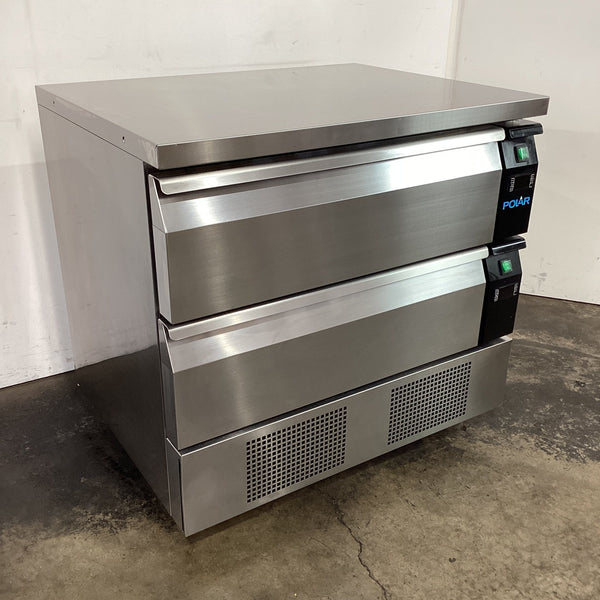 Polar DA996-A 2 Drawer Counter Fridge Freezer - Whisk Hospitality - 898576