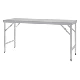 Vogue St/St Folding Table - 1800x600x900mm CB906 - Whisk Hospitality - CB906