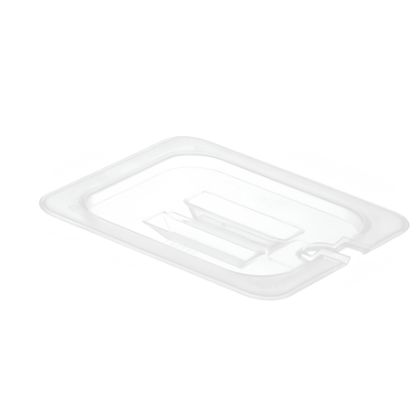 Gastronorme Pan Lid - PolyCarbonate - Notched - 1/6 - Clear - Whisk Hospitality - 398761