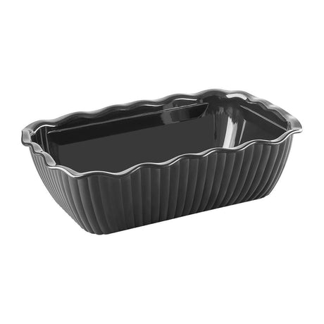 Olympia Kristallon Medium Salad Crock Black SAN - 2Ltr HY803 - Whisk Hospitality - HY803