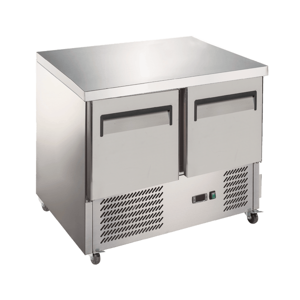 Exquisite Two Solid Doors Underbench Storage Fridge – Static - SLC250 - Whisk Hospitality - 