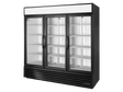 True Refrigeration Upright Retail Merchandiser Freezer 3 Full Glass Swing Doors - GDM - 72F - HC - TSL01 - Whisk Hospitality - GDM-72F-HC-TSL01