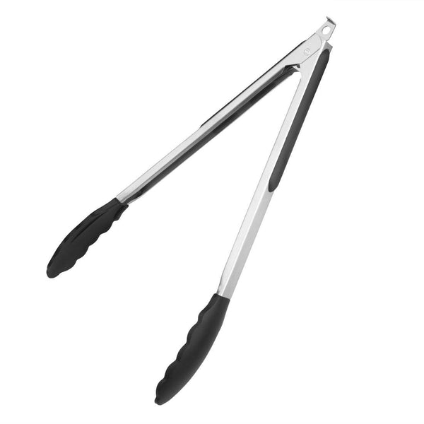 Vogue Silicone Tongs St/St - 300mm CS771 - Whisk Hospitality - CS771