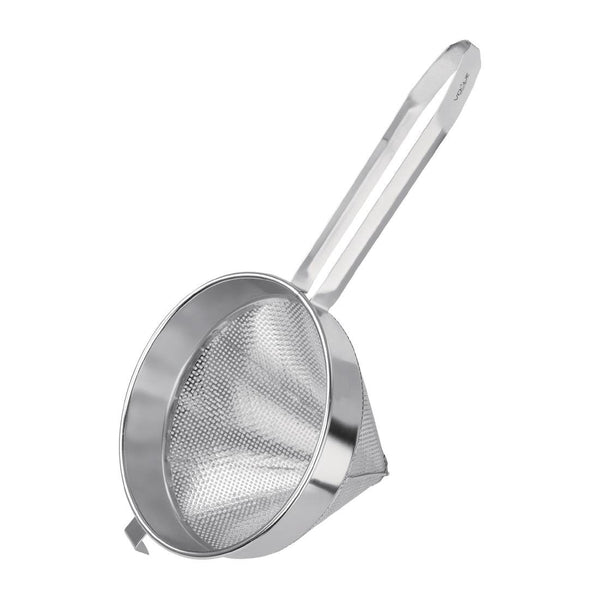 Vogue Stainless Steel Coarse Conical Strainers - 250mm (2mm hole) DM059 - Whisk Hospitality - DM059