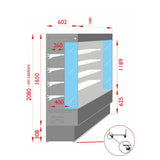Tecnodom Open Chiller with 4 Shelves TDVC60 - CA - 100 - Whisk Hospitality - TDVC60-CA-100