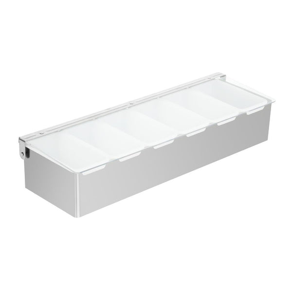 Olympia Condiment Box St/St 6x1 Pint K489 - Whisk Hospitality - K489