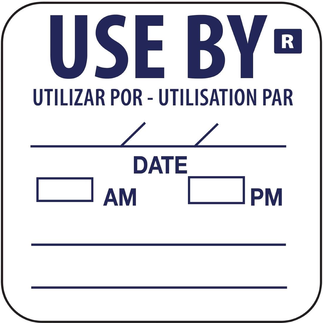 Hygiplas Removable Use by Food Prep Label 1'' (Roll 1000) E150 - Whisk Hospitality - E150
