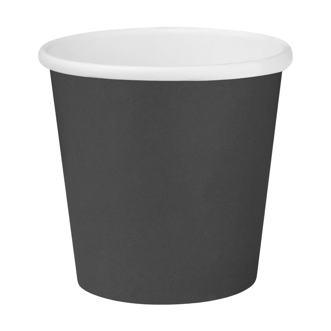 Fiesta Compostable Hot Cup Single Wall Black - 170ml (Pack 1000) HT470 - Whisk Hospitality - HT470