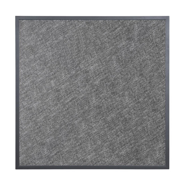 Bolero Black Brushed Mix Outdoor Fibre Glass Table Top Square Grey Trim - 700mm DZ873 - Whisk Hospitality - DZ873