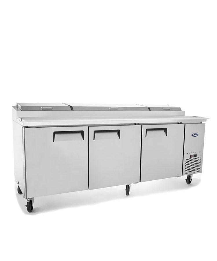 Atosa 3 DOOR PIZZA PREP TABLE FRIDGE 2362 MM MPF8203 - Whisk Hospitality - MPF8203