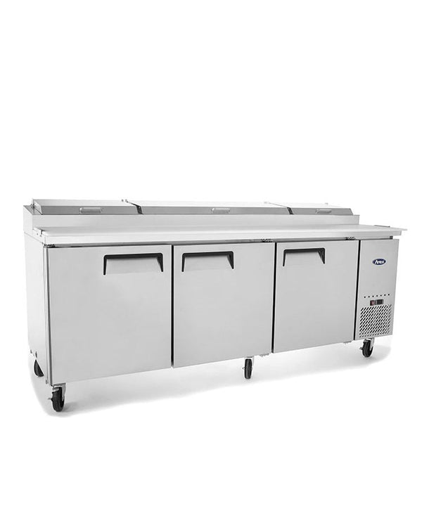 Atosa 3 DOOR PIZZA PREP TABLE FRIDGE 2362 MM MPF8203 - Whisk Hospitality - MPF8203