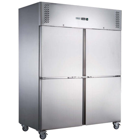 FED - X S/S Four Door Upright Freezer - XURF1200S2V - Whisk Hospitality - XURF1200S2V