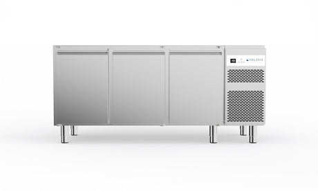 POLARIS 279L Capacity Three Door Underbench Freezer | Self Contained | -15°C to -20°C S25-03 BT H710 S - Whisk Hospitality - S25-03 BT H710 S