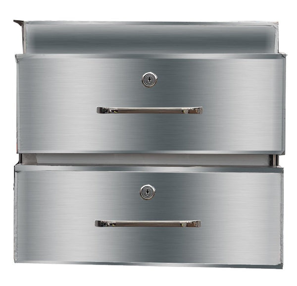 Stainless Steel Double Drawer 480x503x410 DR - 02/A - Whisk Hospitality - DR-02/A
