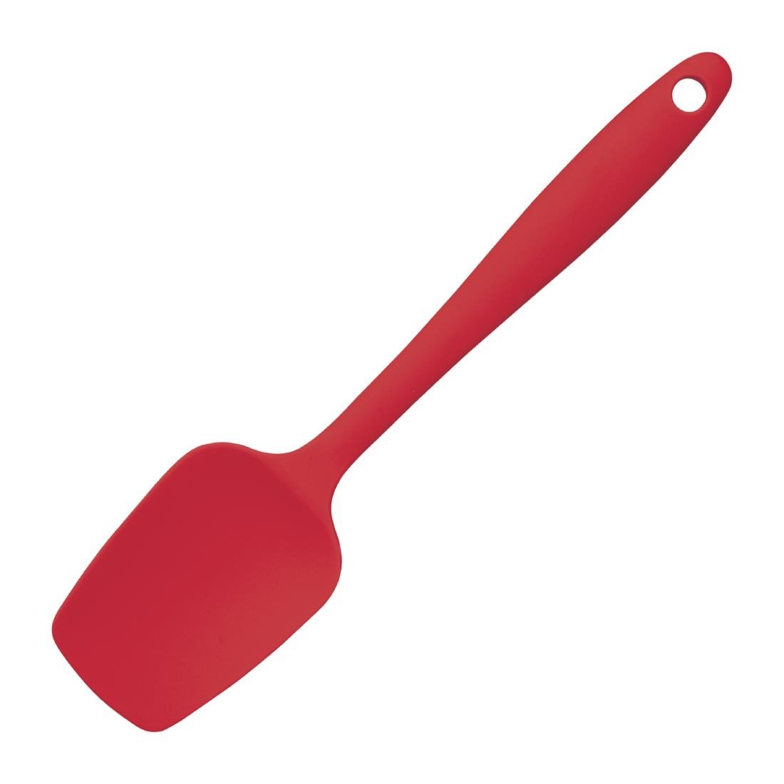 Vogue Silicone High Heat Mini Spoonula Red - 200mm 8" GL354 - Whisk Hospitality - GL354