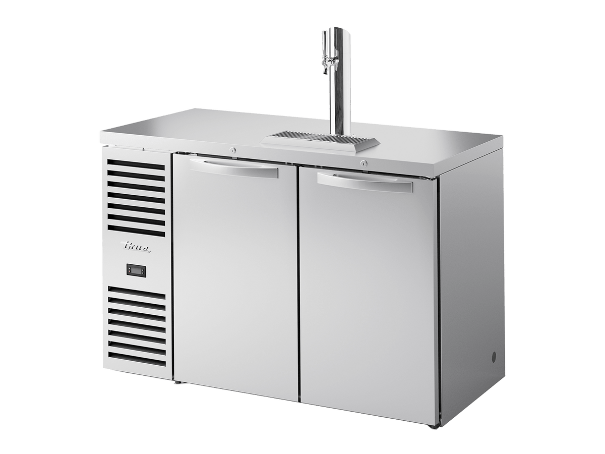 True Refrigeration Keg Chiller / Dispenser Stainless Steel Ext 2 Solid Swing Doors - TDR52 - RISZ1 - L - S - SS - 2 - Whisk Hospitality - TDR52-RISZ1-L-S-SS-2