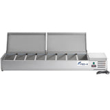 FED - X Salad Bench with Stainless Steel Lids - XVRX2000/380S - Whisk Hospitality - XVRX2000/380S