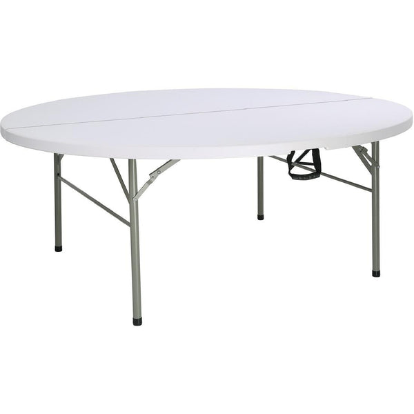 Bolero Centre Folding Table Round White Top - 180cm HC270 - Whisk Hospitality - HC270