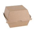Fiesta Compostable Board Burger Box - L (112x112x108mm) (Pack 150) FB665 - Whisk Hospitality - FB665
