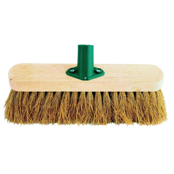 Jantex Soft Coco Wooden Broom Head - 12" CD796 - Whisk Hospitality - CD796