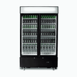 Bromic Upright Display Fridge - 960L - 2 Doors - Flat Glass - Cassette - Black - Whisk Hospitality - GM1000LBCAS