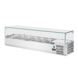 Polar G - Series Countertop Prep Fridge 5x GN 1/3 & 1x GN 1/2 GD876 - A - Whisk Hospitality - GD876-A