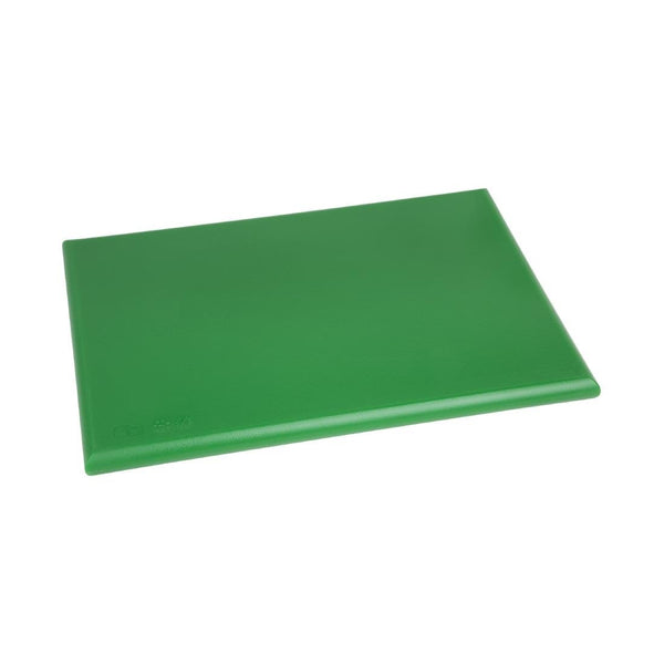 Hygiplas Extra Thick High Density Chopping Board Green - 450x300x25mm J037 - Whisk Hospitality - J037