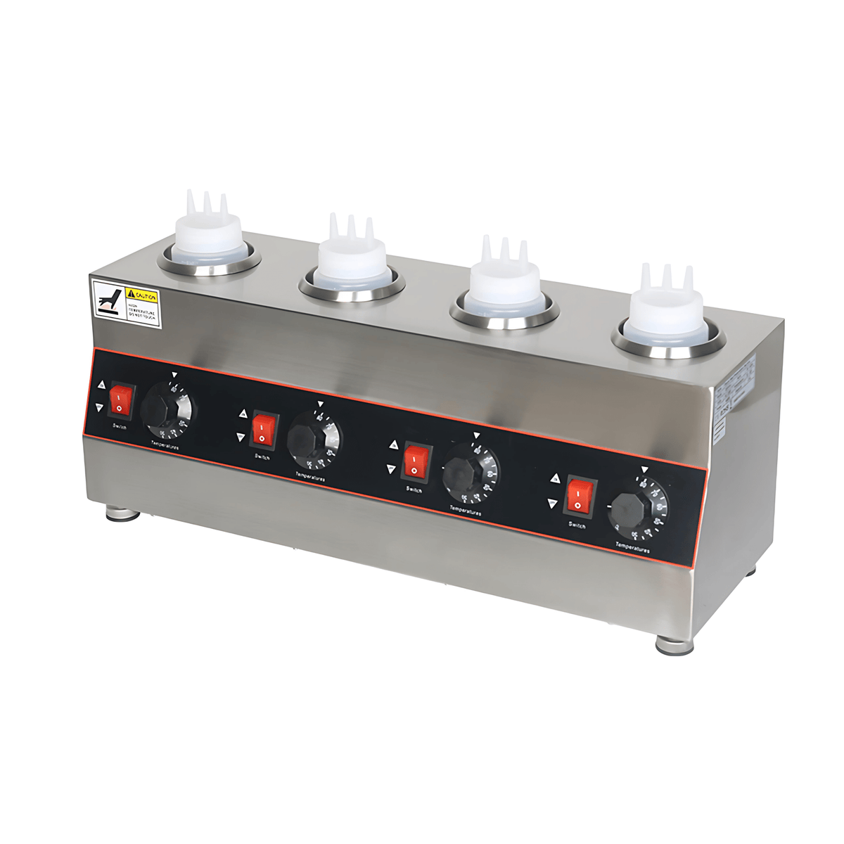Electric Sauce Warmer - 4 Girds - 576*195*230mm - Whisk Hospitality - 621604