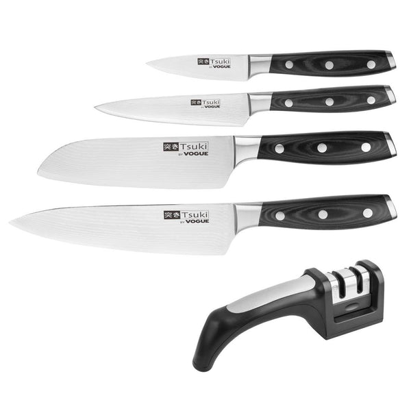 Tsuki Knife & Knife Sharpener Kit S789 - Whisk Hospitality - S789