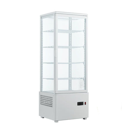 TCBD108L Four Sided Countertop Display Fridge 447x400x1194mm - Whisk Hospitality - TCBD108L