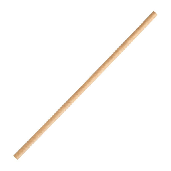 Fiesta Compostable Kraft Paper Straw - 210mm 6mm (Pack 250) FB138 - Whisk Hospitality - FB138